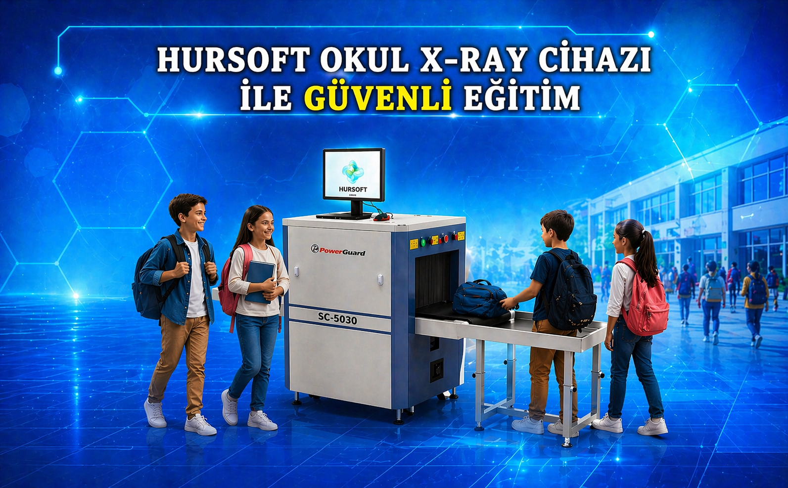 Hursoft Okul X-Ray Cihazları | Güvenli Eğitim | Hursoft Türkiye Geneli Kurulum