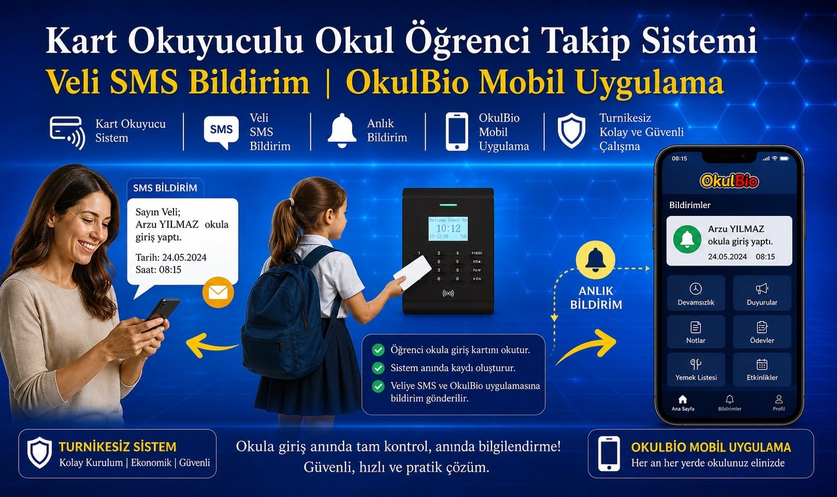 Hursoft Kart Okuyuculu Öğrenci Takip Sistemi