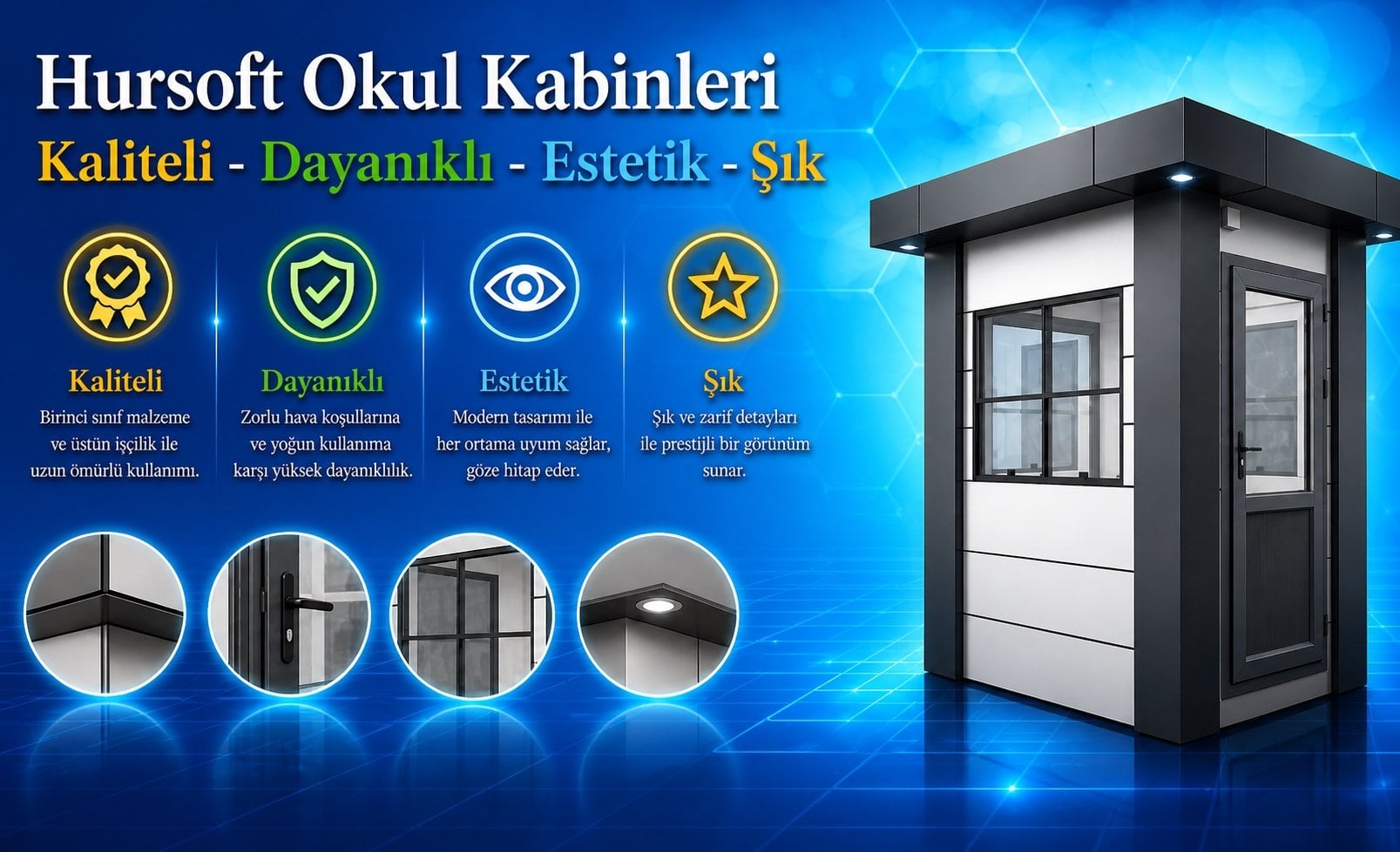 Hursoft Okul Kabinleri Kaliteli - Dayanıklı - Estetik - Şık